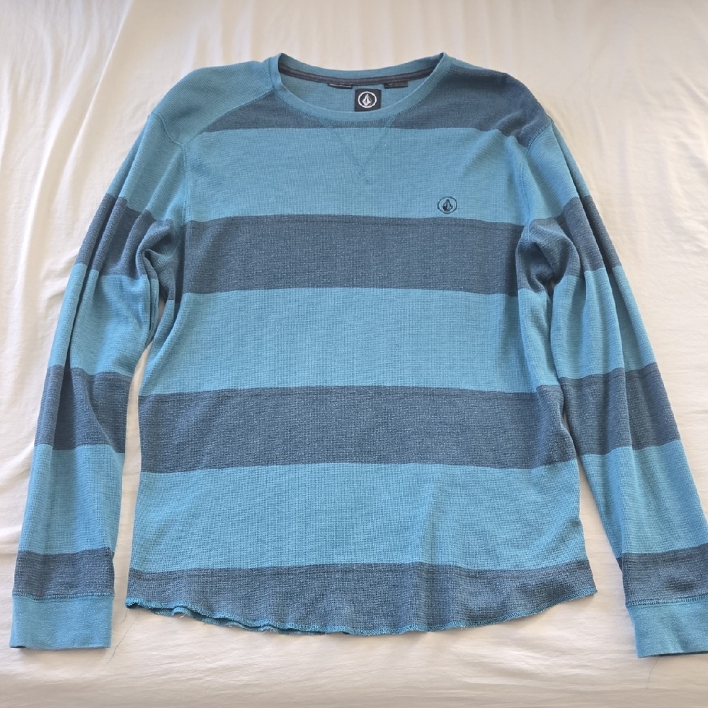 Volcom Two-Tone Blue Long Sleeve Tee